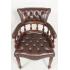 12028 BROWN Кабинетное кресло, обивка - натуральная коричневая кожа