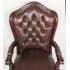 15303 BROWN  Кабинетное кресло, обивка - натуральная коричневая кожа 65x57x119