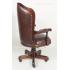 15303 BROWN  Кабинетное кресло, обивка - натуральная коричневая кожа 65x57x119
