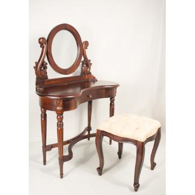 15353 Туалетный столик с зеркалом в стиле Шератон. 100x42x137