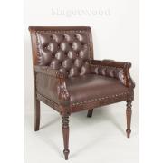 SF18L BROWN  Кресло, обитое натуральной кожей темно-коричневого цвета 70х76х95
