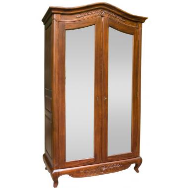 WR04/MOD Платяной шкаф, шифоньер с зеркальными дверцами 105х55х225 с см