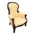 WSF013-M BIEGE  Кресло, обитое тканью 75х65х110 см